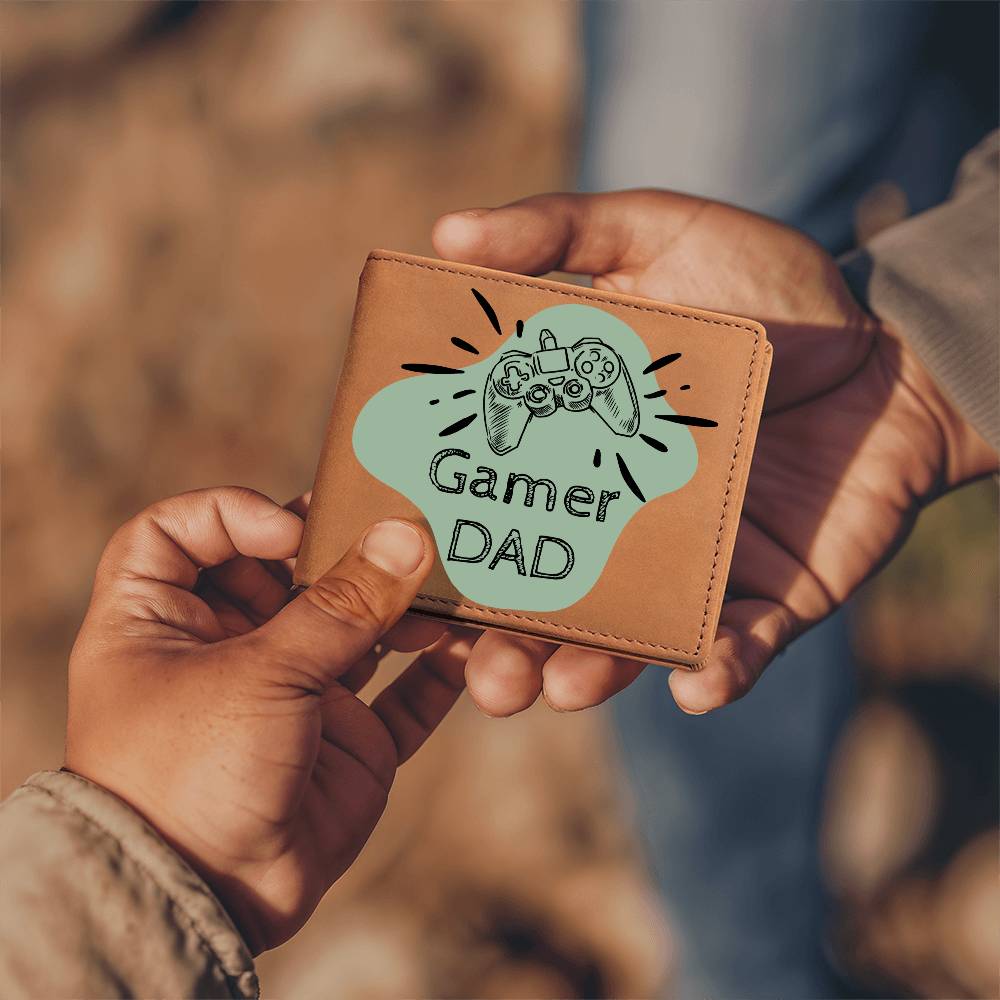 "Gamer Dad" Leather Wallet