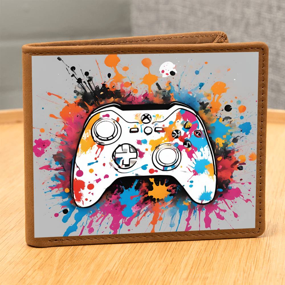 "Splatter" Leather Wallet