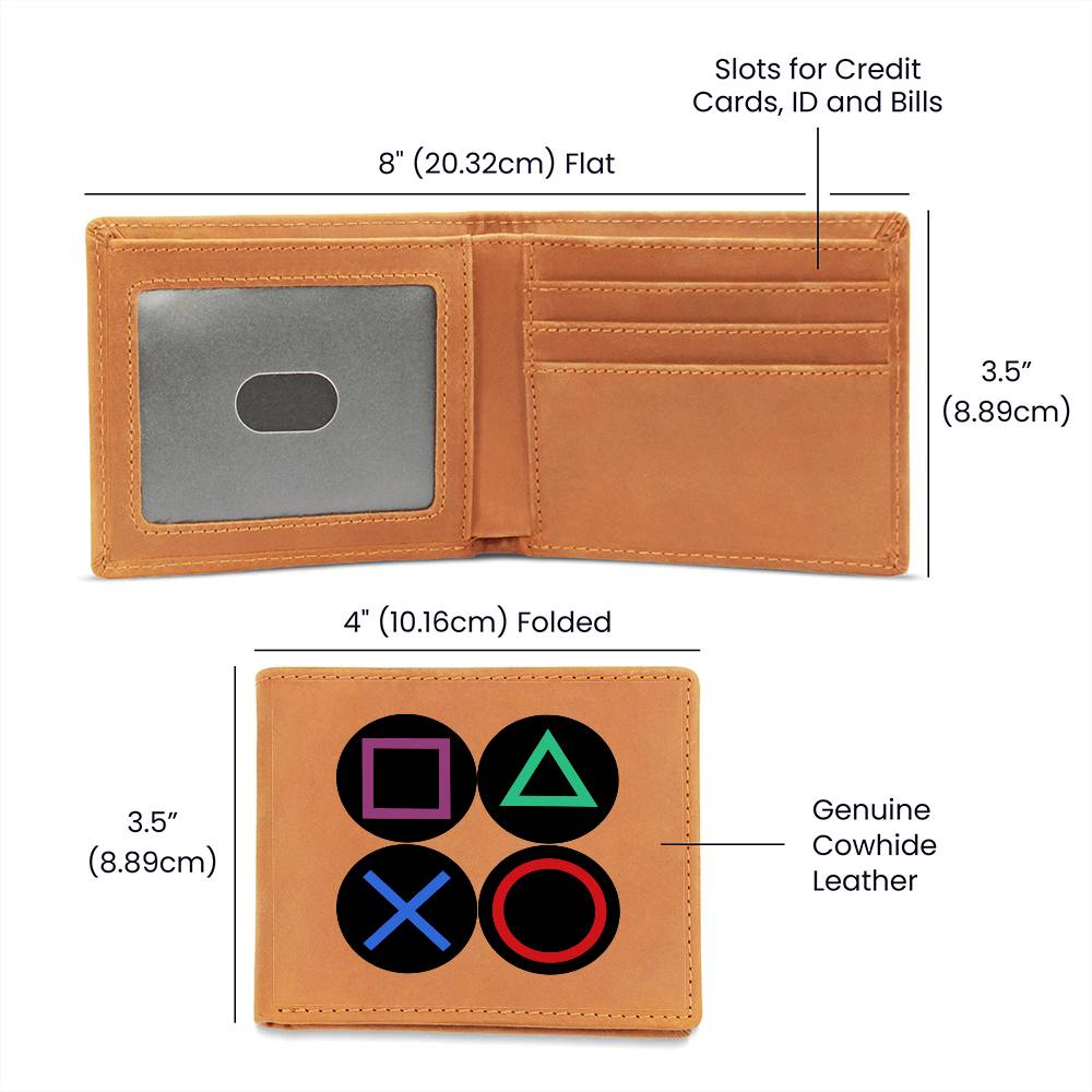 "Game On" Leather Wallet
