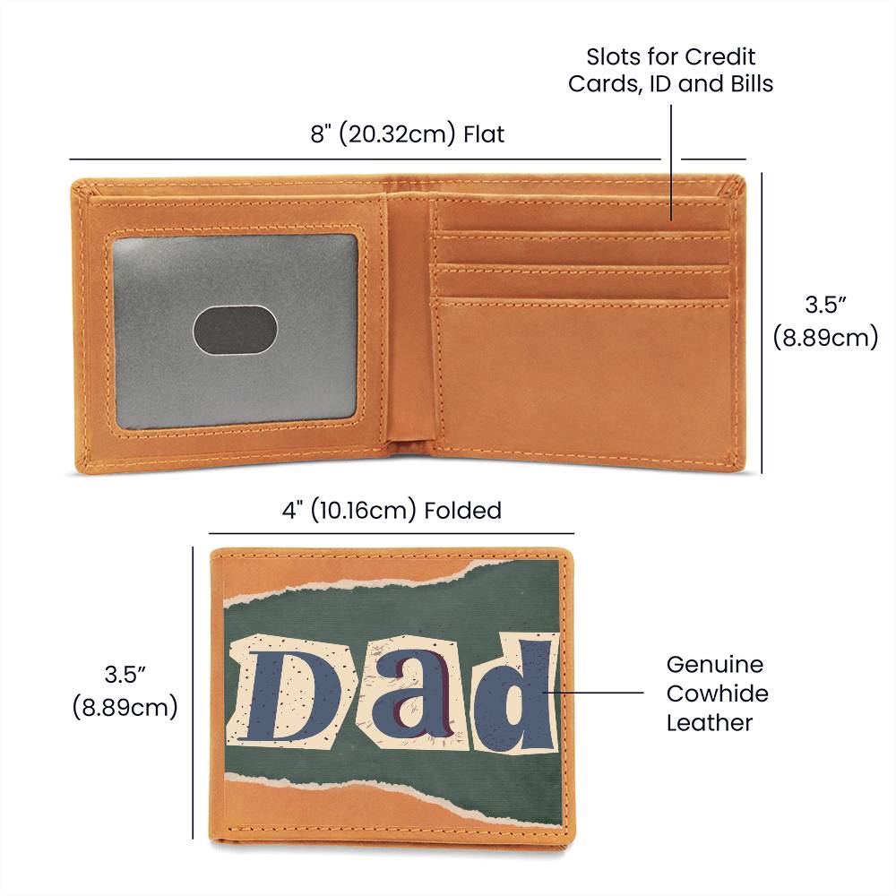 "Scrapbook Dad" Leather Wallet