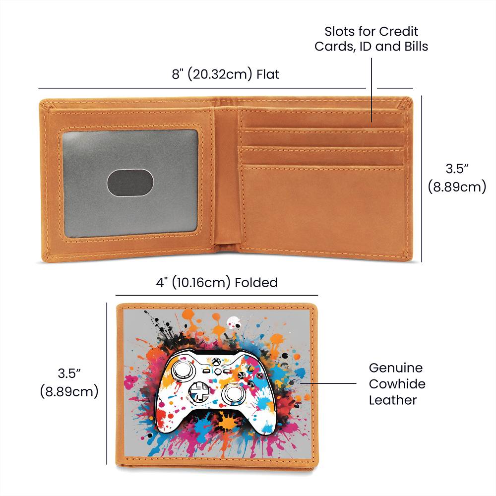 "Splatter" Leather Wallet