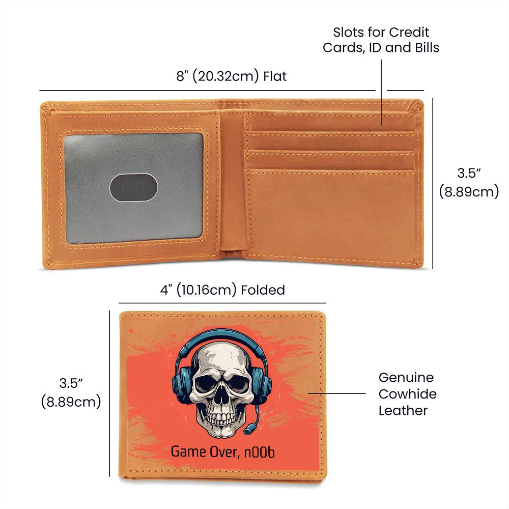 "Game Over, n00b" Leather Wallet