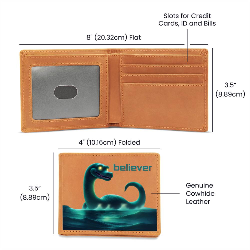 "Nessie Believer" Leather Wallet