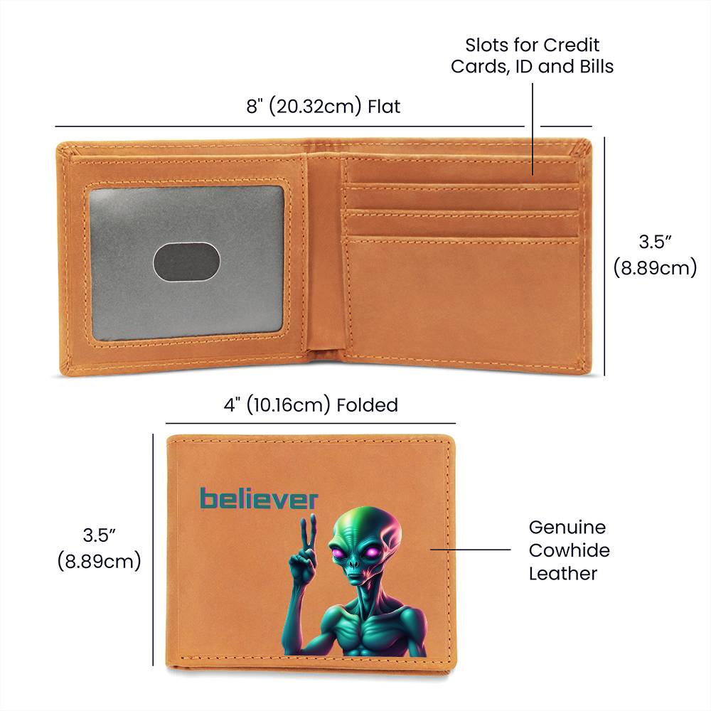"Believer" Leather Wallet