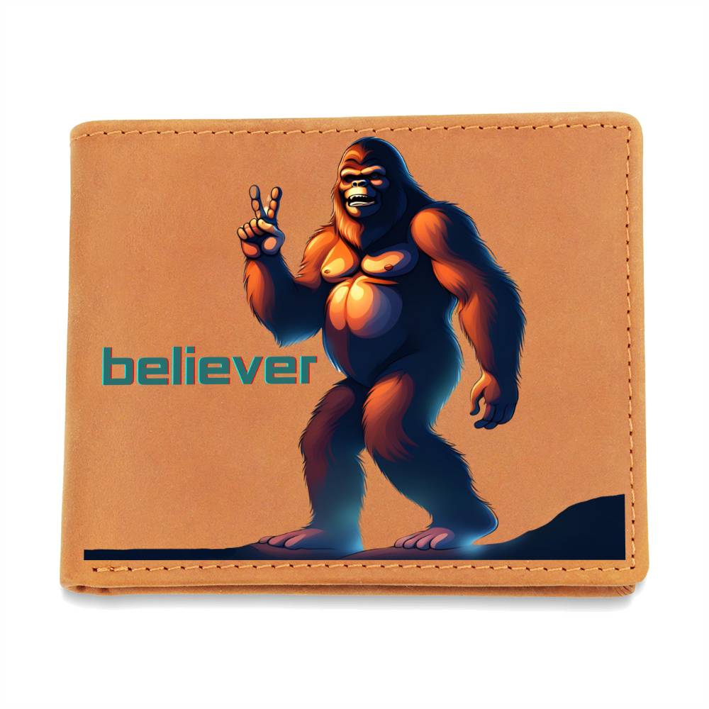 "Bigfoot Believer" Leather Wallet