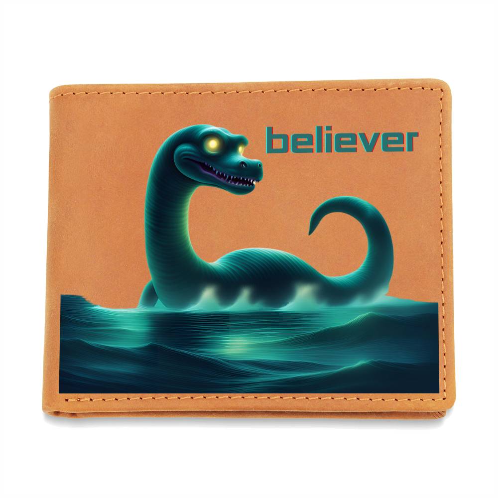 "Nessie Believer" Leather Wallet