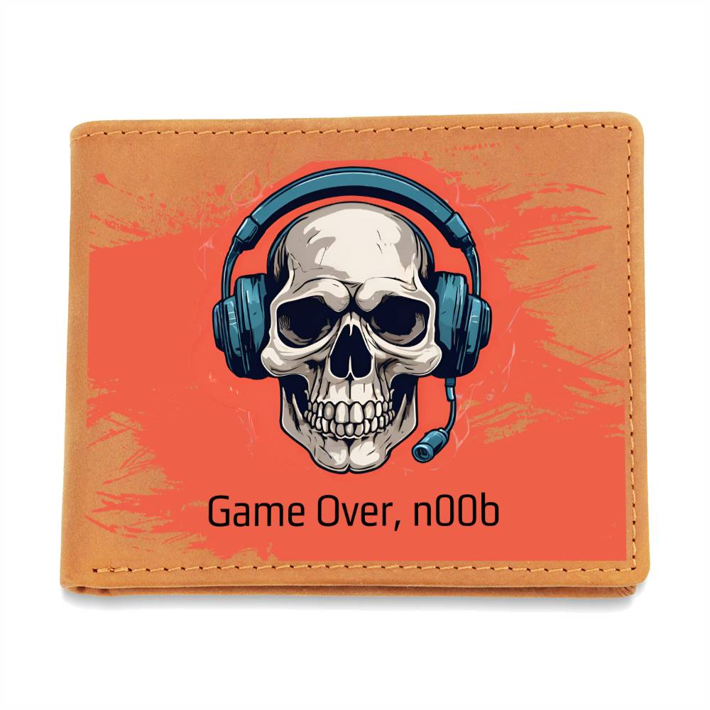 "Game Over, n00b" Leather Wallet