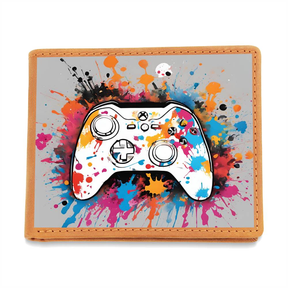 "Splatter" Leather Wallet