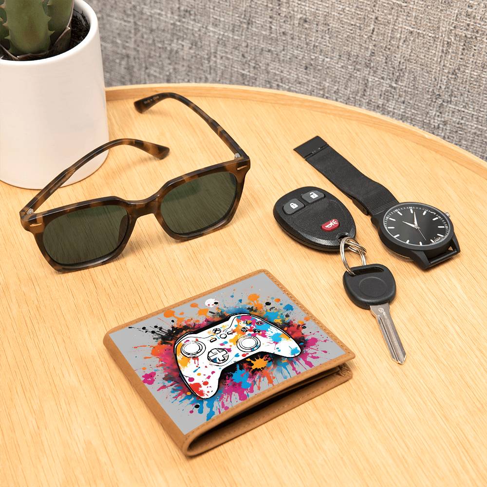 "Splatter" Leather Wallet