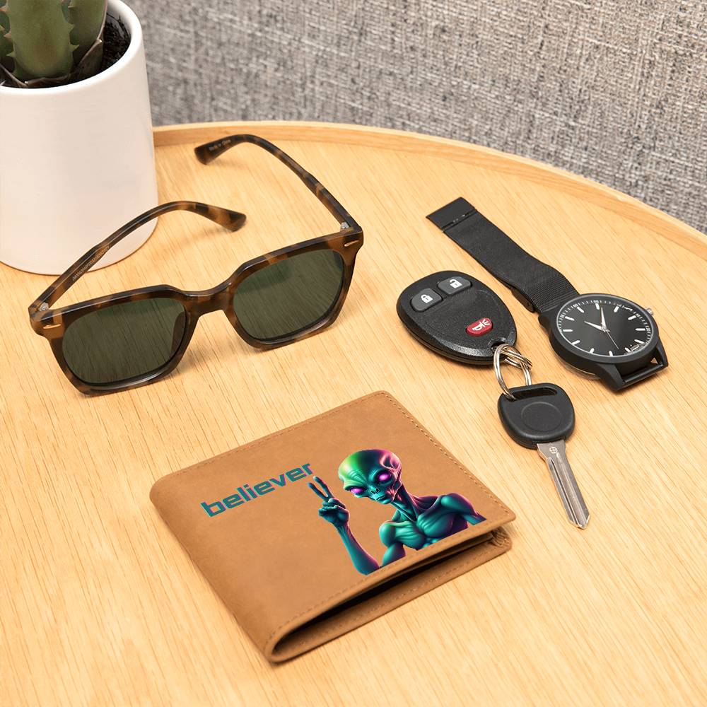 "Believer" Leather Wallet
