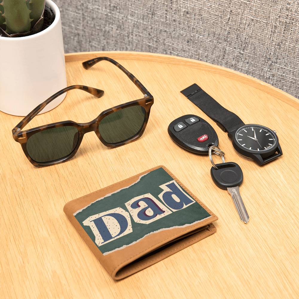 "Scrapbook Dad" Leather Wallet