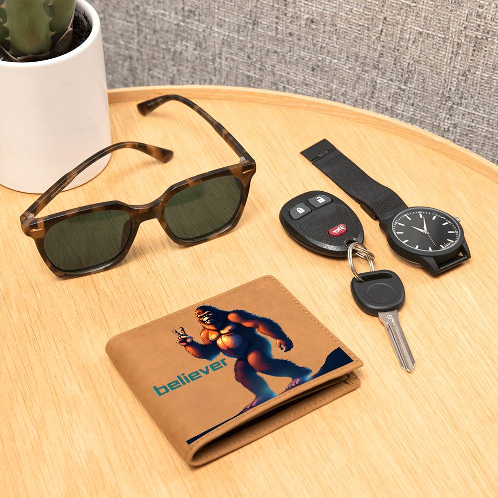 "Bigfoot Believer" Leather Wallet