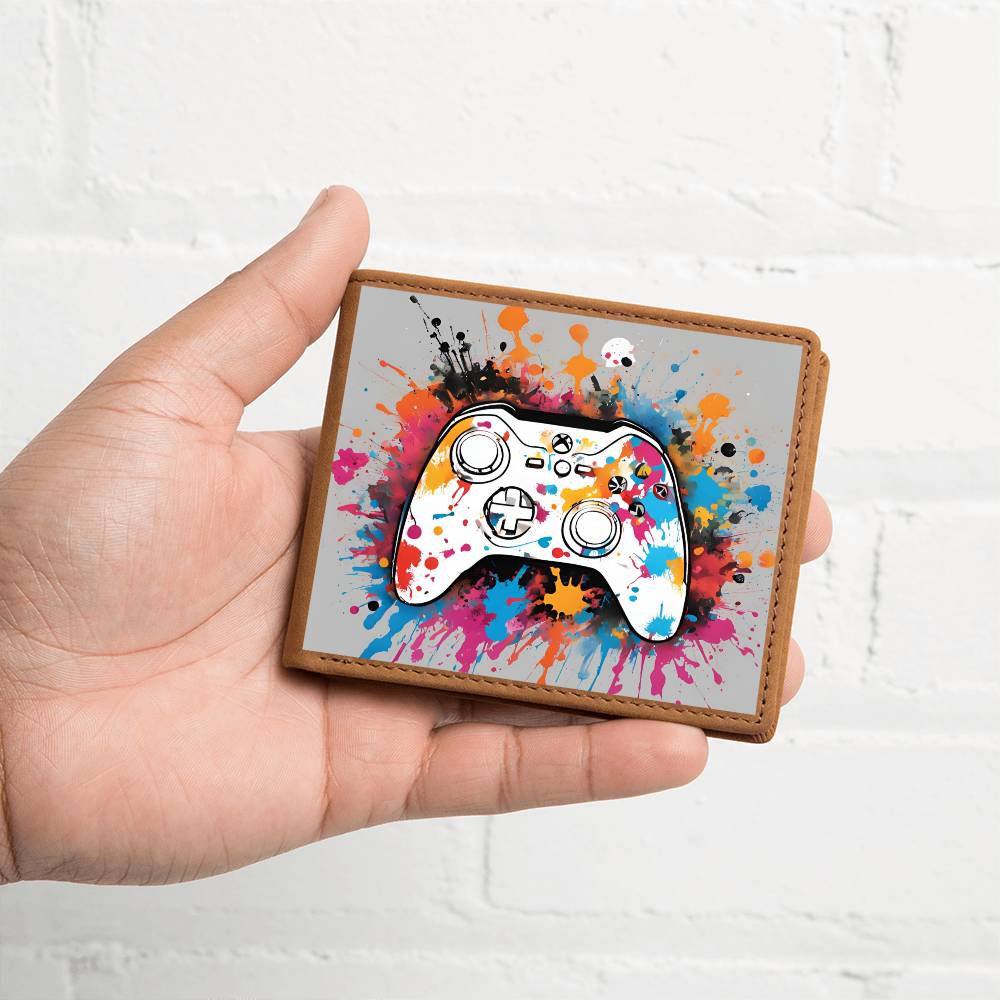 "Splatter" Leather Wallet