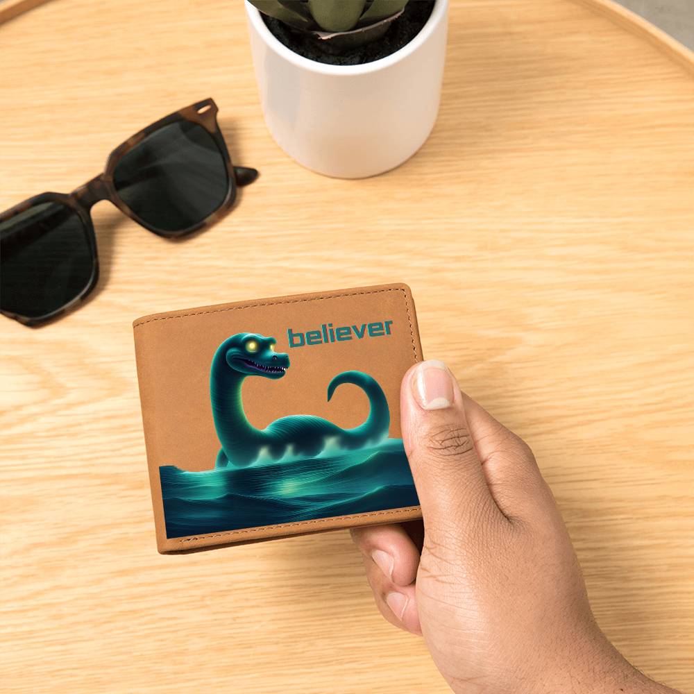 "Nessie Believer" Leather Wallet