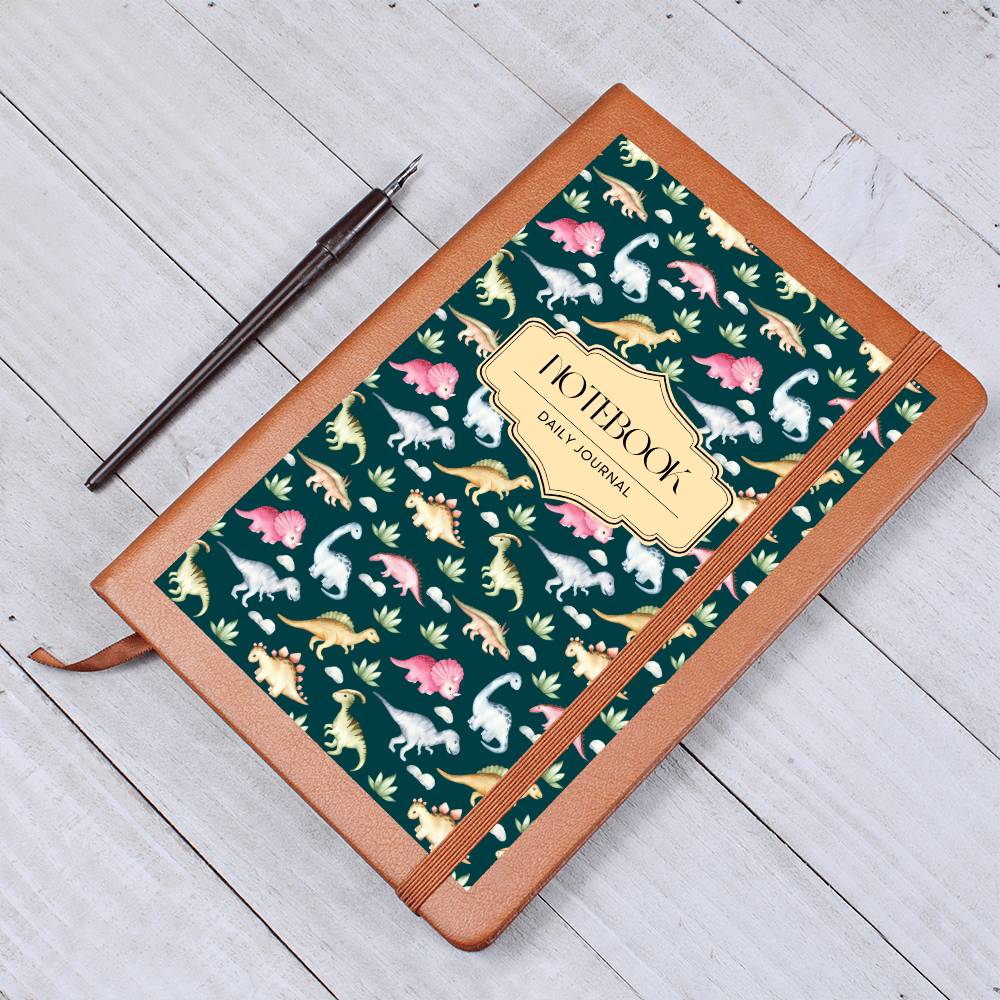 "Dino Daily Journal" Vegan Leather Journal