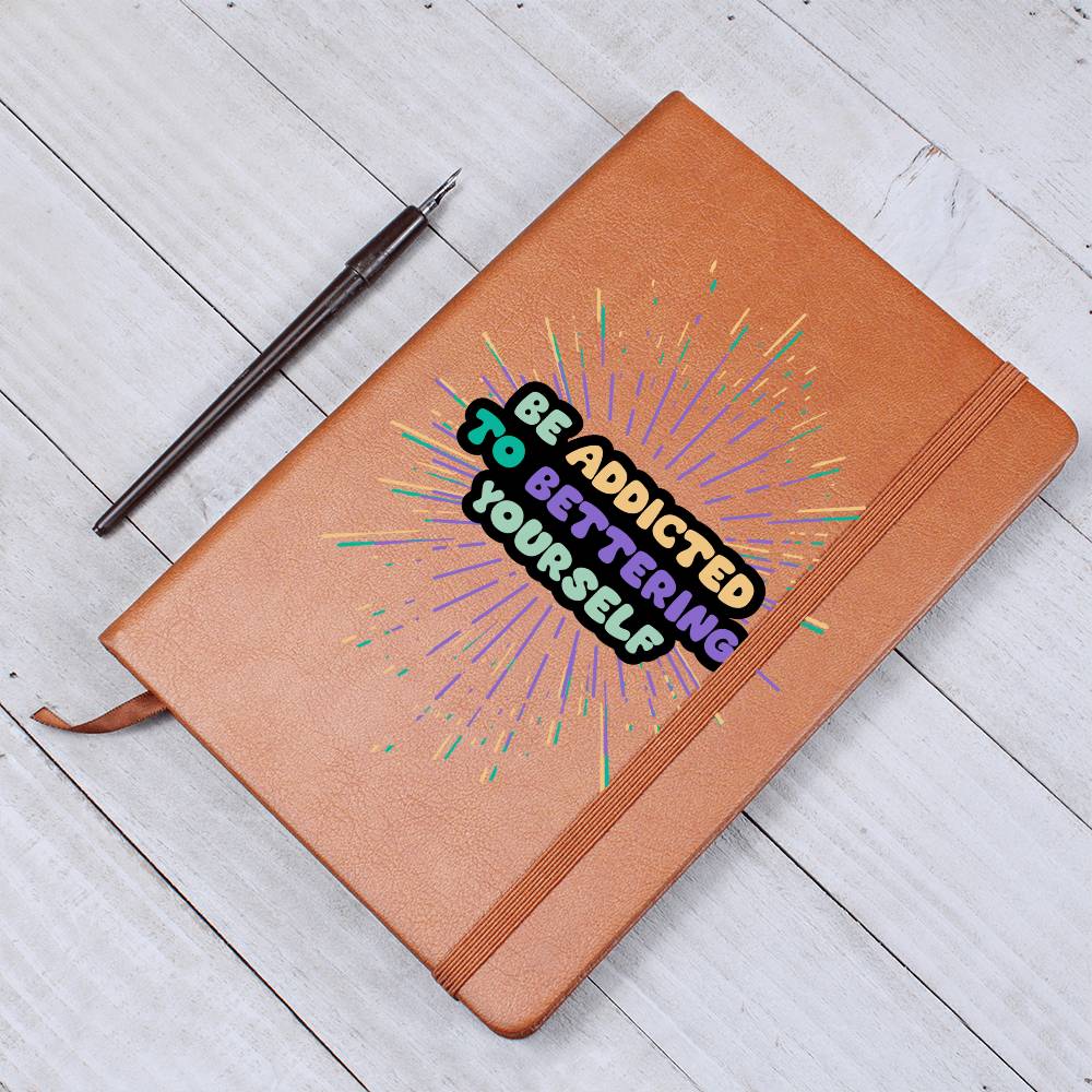 "Addicted" Vegan Leather Journal