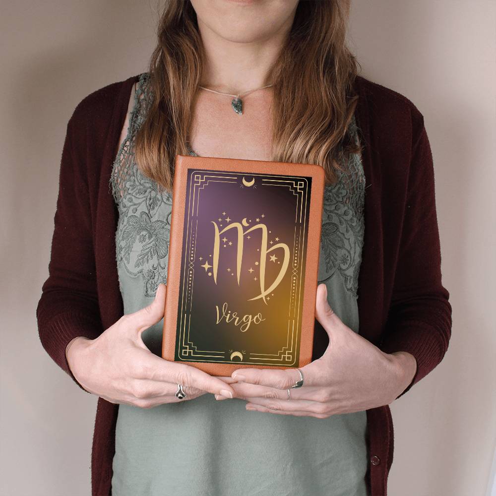 "Written In The Stars" Virgo Leather Journal