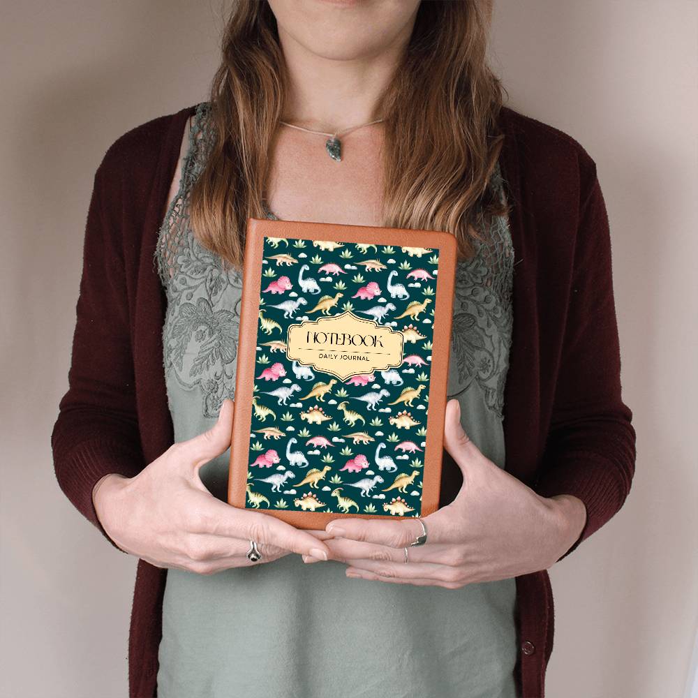 "Dino Daily Journal" Vegan Leather Journal