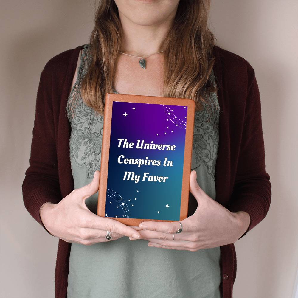 "The Universe Conspires" Vegan Leather Journal