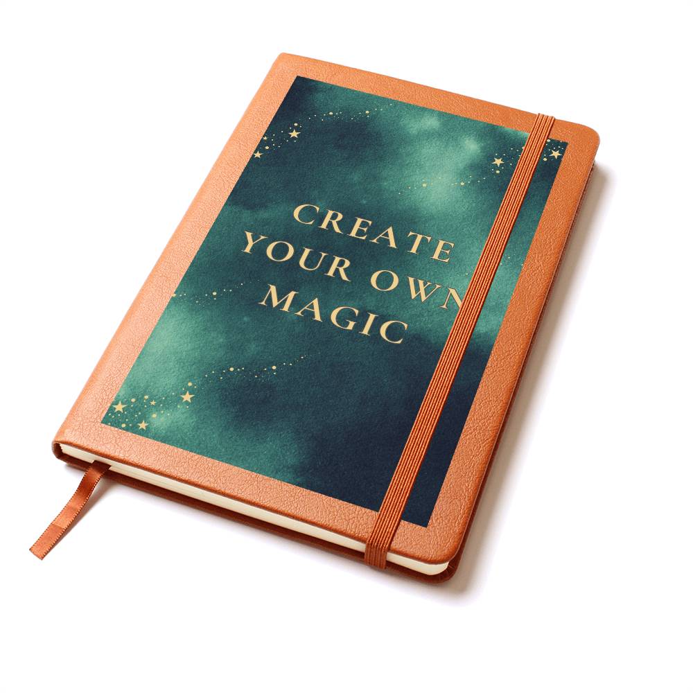 "Create Your Own Magic" Vegan Leather Journal