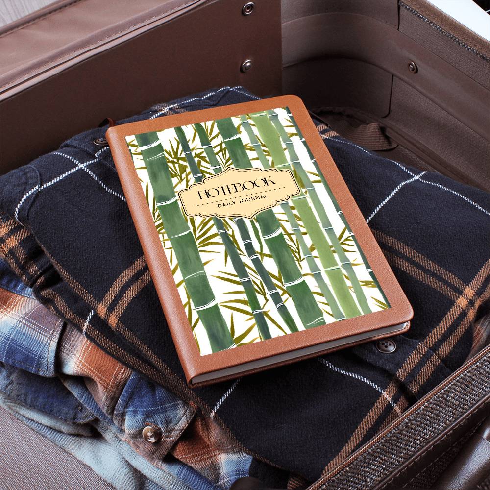 "Lucky Bamboo" Vegan Leather Journal