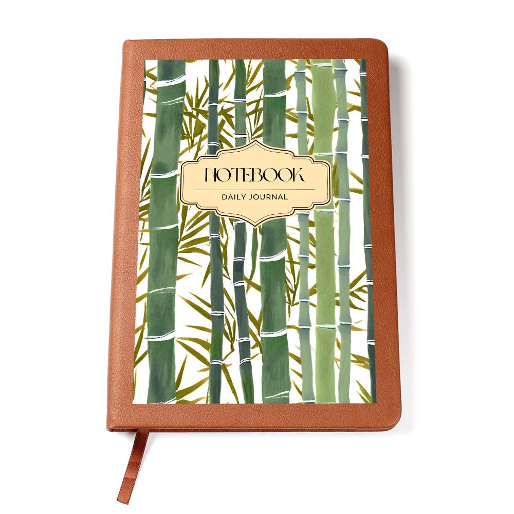 "Lucky Bamboo" Vegan Leather Journal