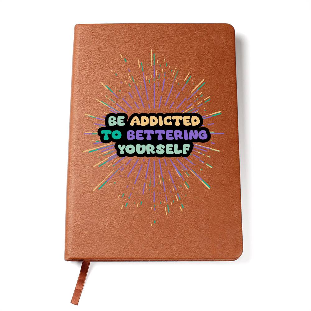 "Addicted" Vegan Leather Journal