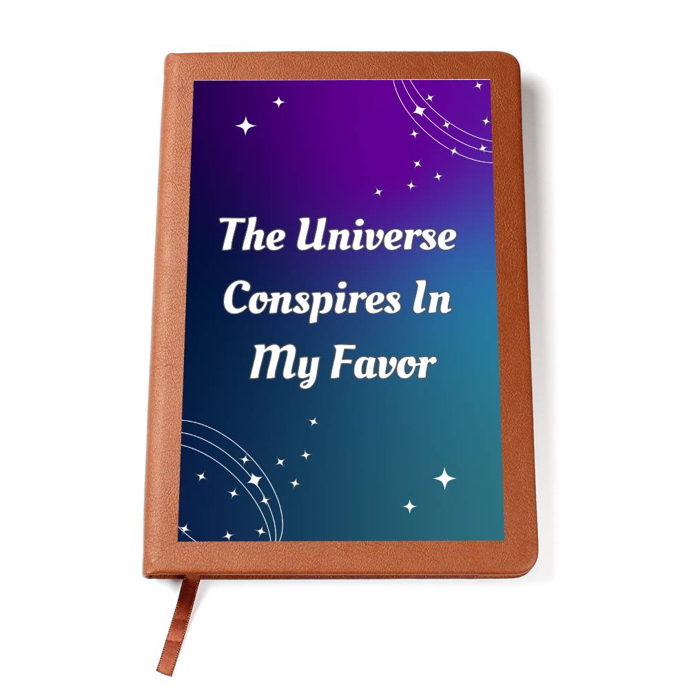 "The Universe Conspires" Vegan Leather Journal