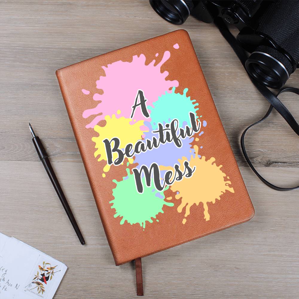 "Beautiful Mess" Vegan Leather Journal
