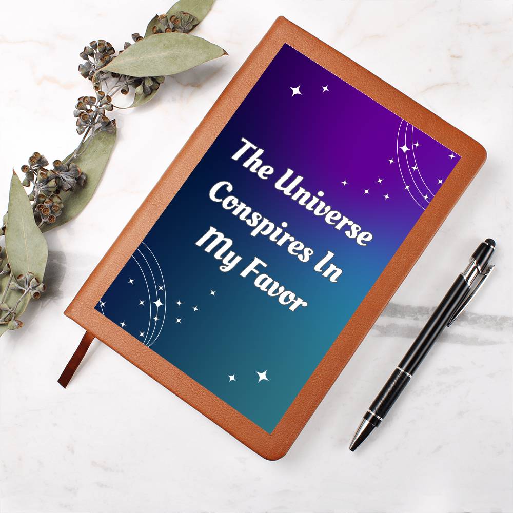 "The Universe Conspires" Vegan Leather Journal