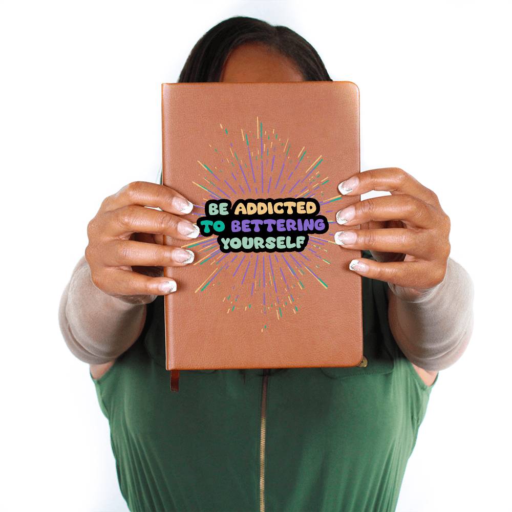 "Addicted" Vegan Leather Journal