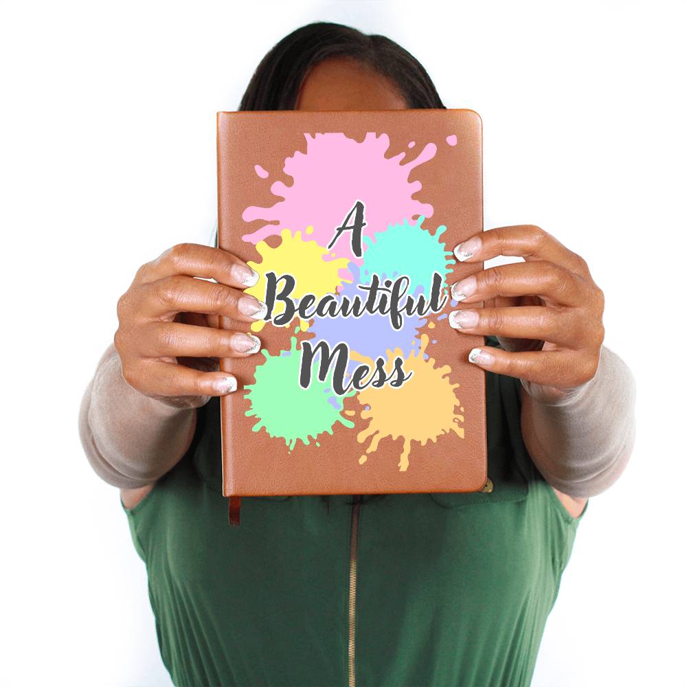 "Beautiful Mess" Vegan Leather Journal