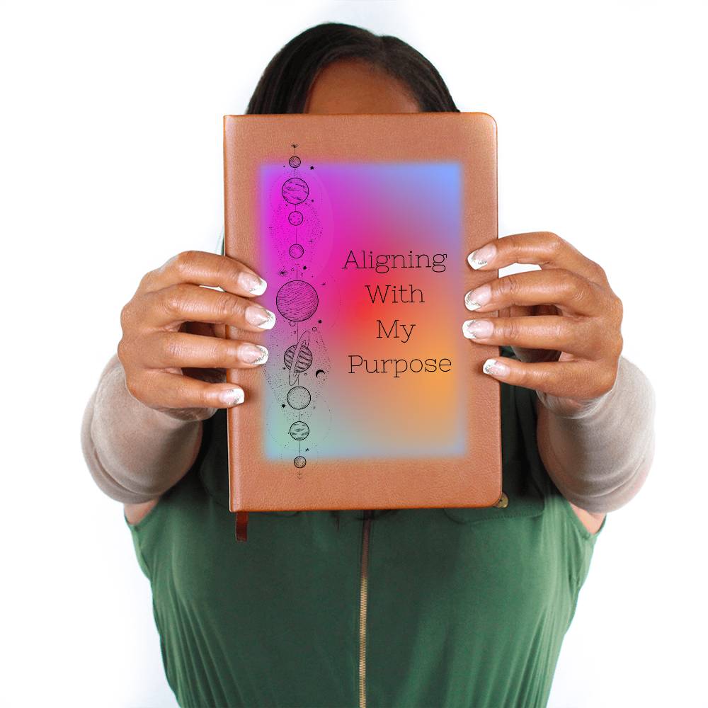"Aligning With My Purpose" Vegan Leather Journal