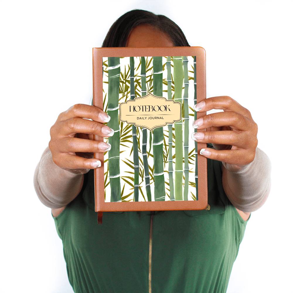"Lucky Bamboo" Vegan Leather Journal