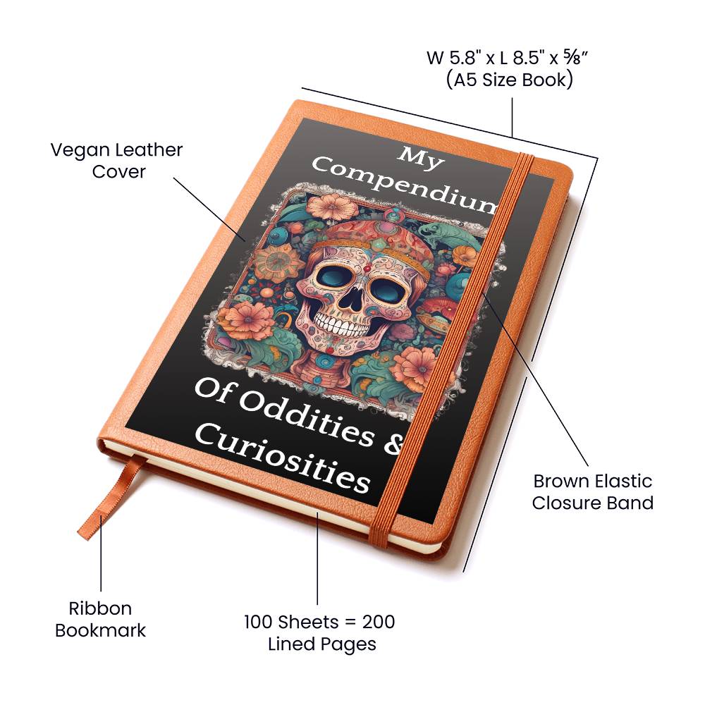 "Oddities and Curiosities" Vegan Leather Journal