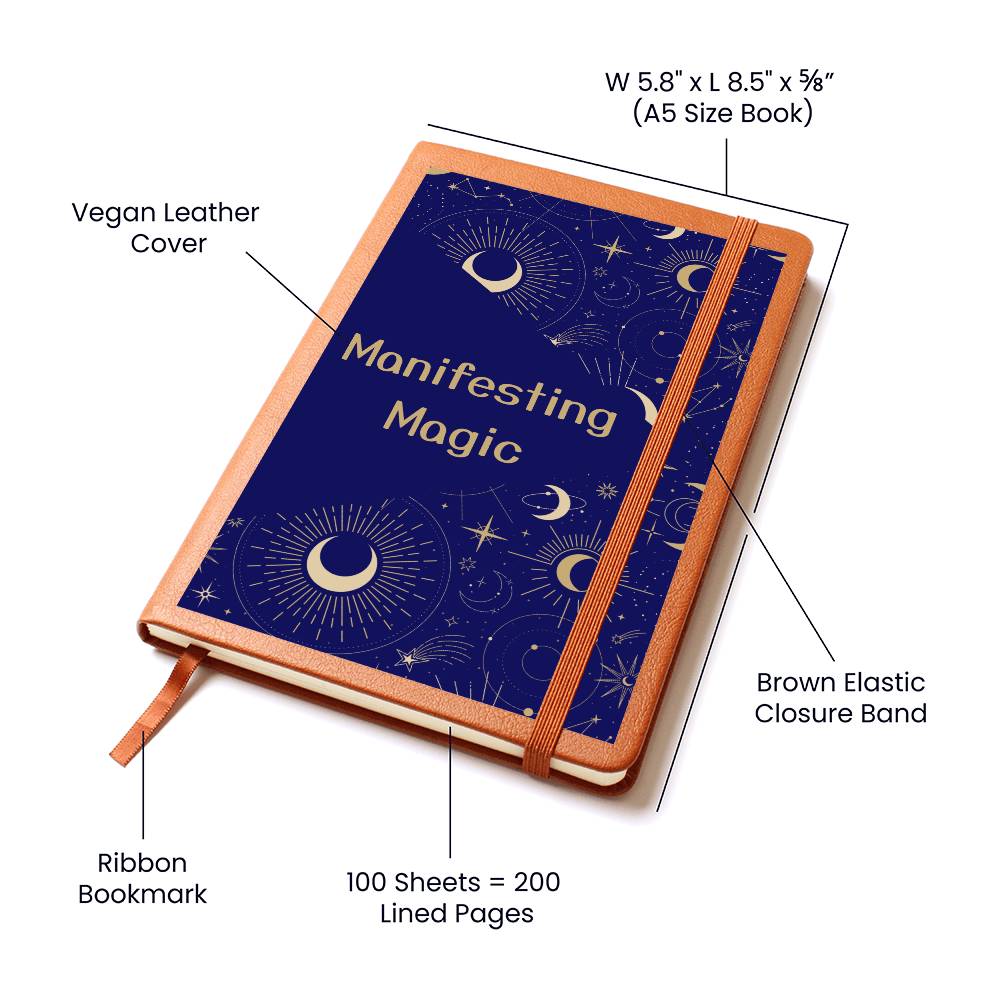 "Manifesting Magic" Vegan Leather Journal