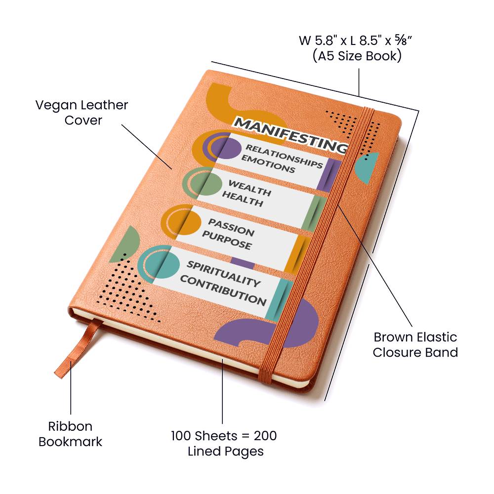"Manifesting" Vegan Leather Journal