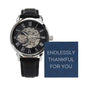 "Endlessly Thankful" Openwork Watch