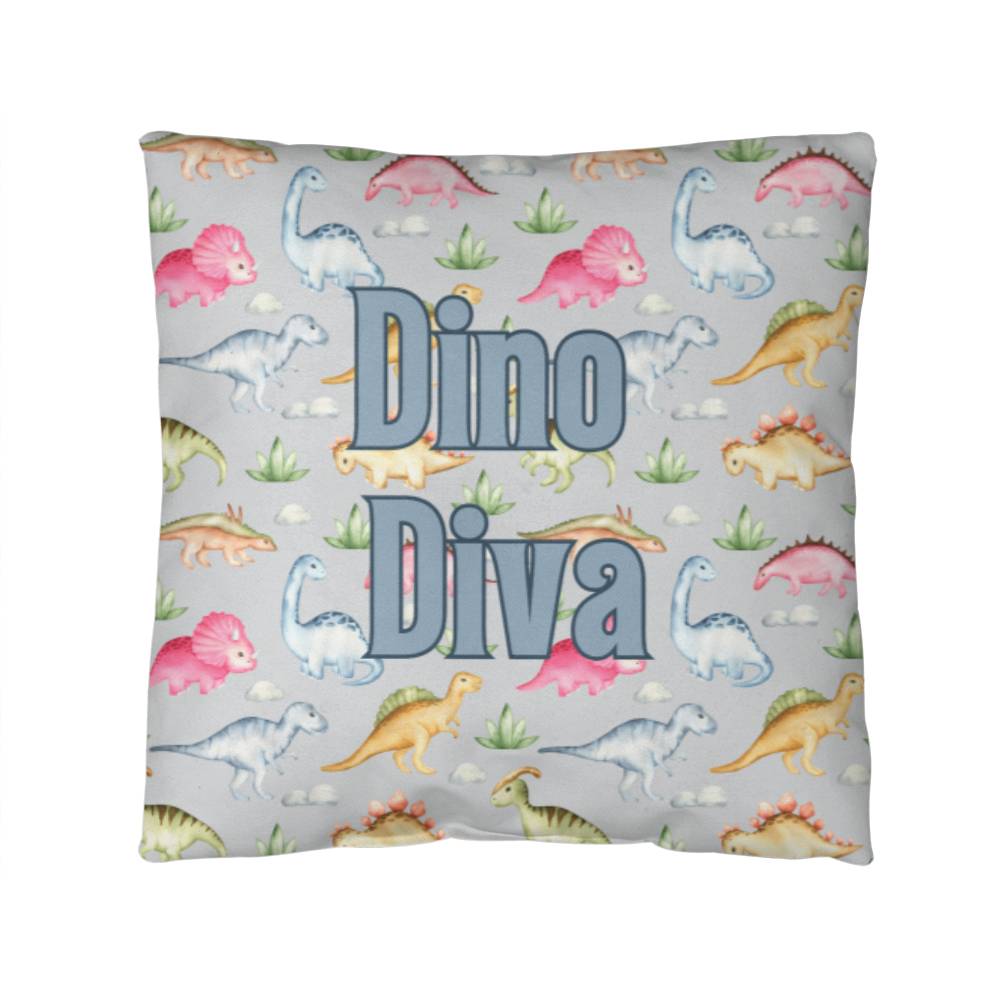 "Dino Diva" Pillow