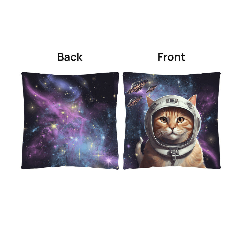 "Purrfectly Cosmic" Pillow