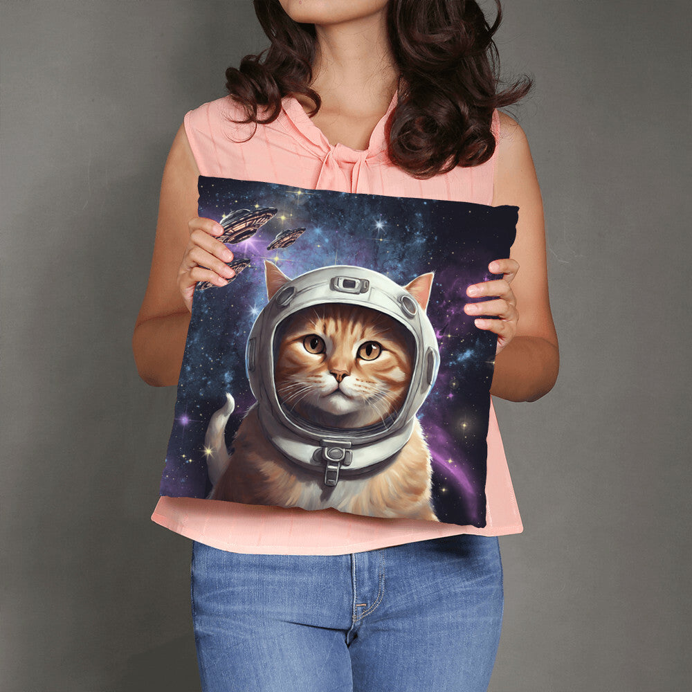 "Purrfectly Cosmic" Pillow