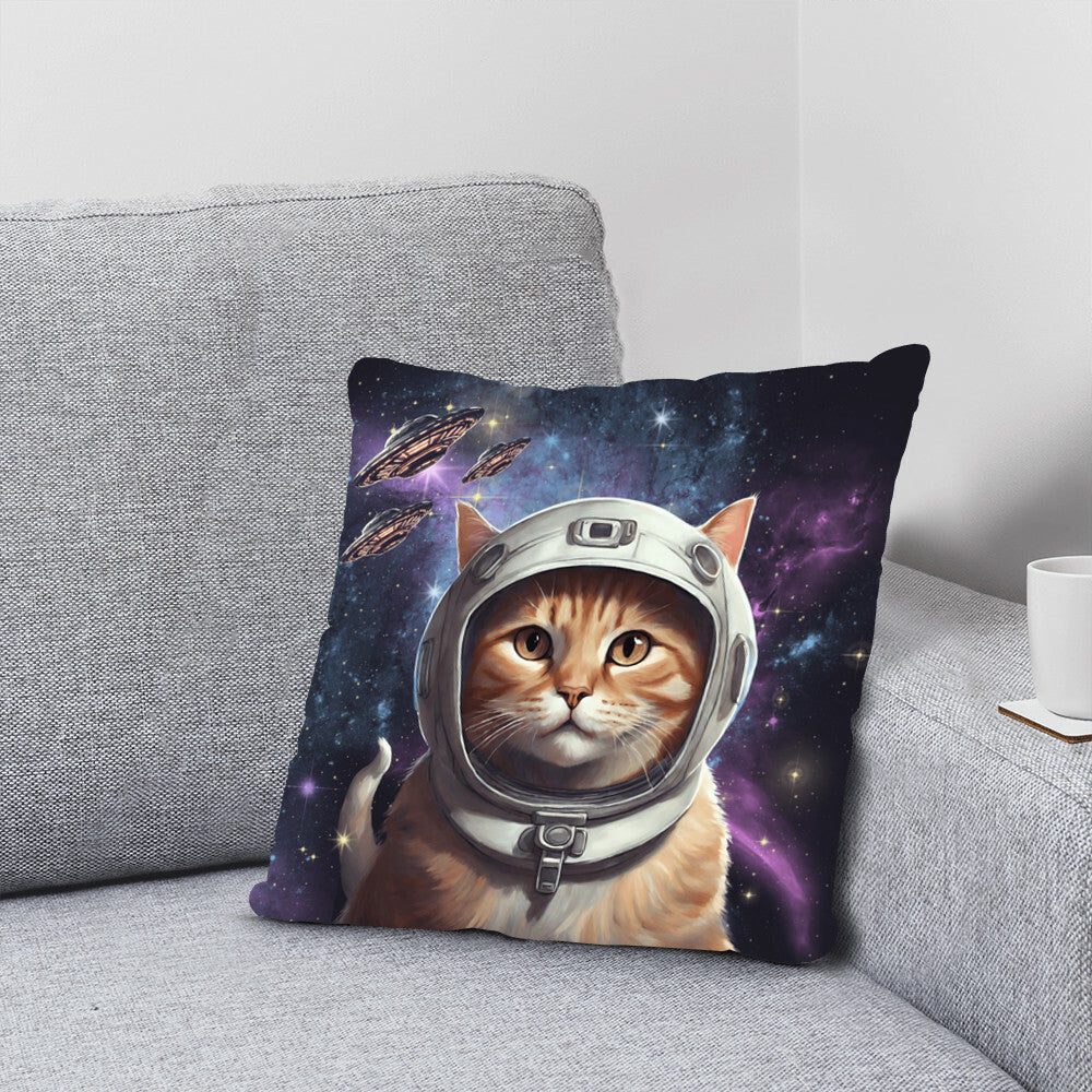 "Purrfectly Cosmic" Pillow