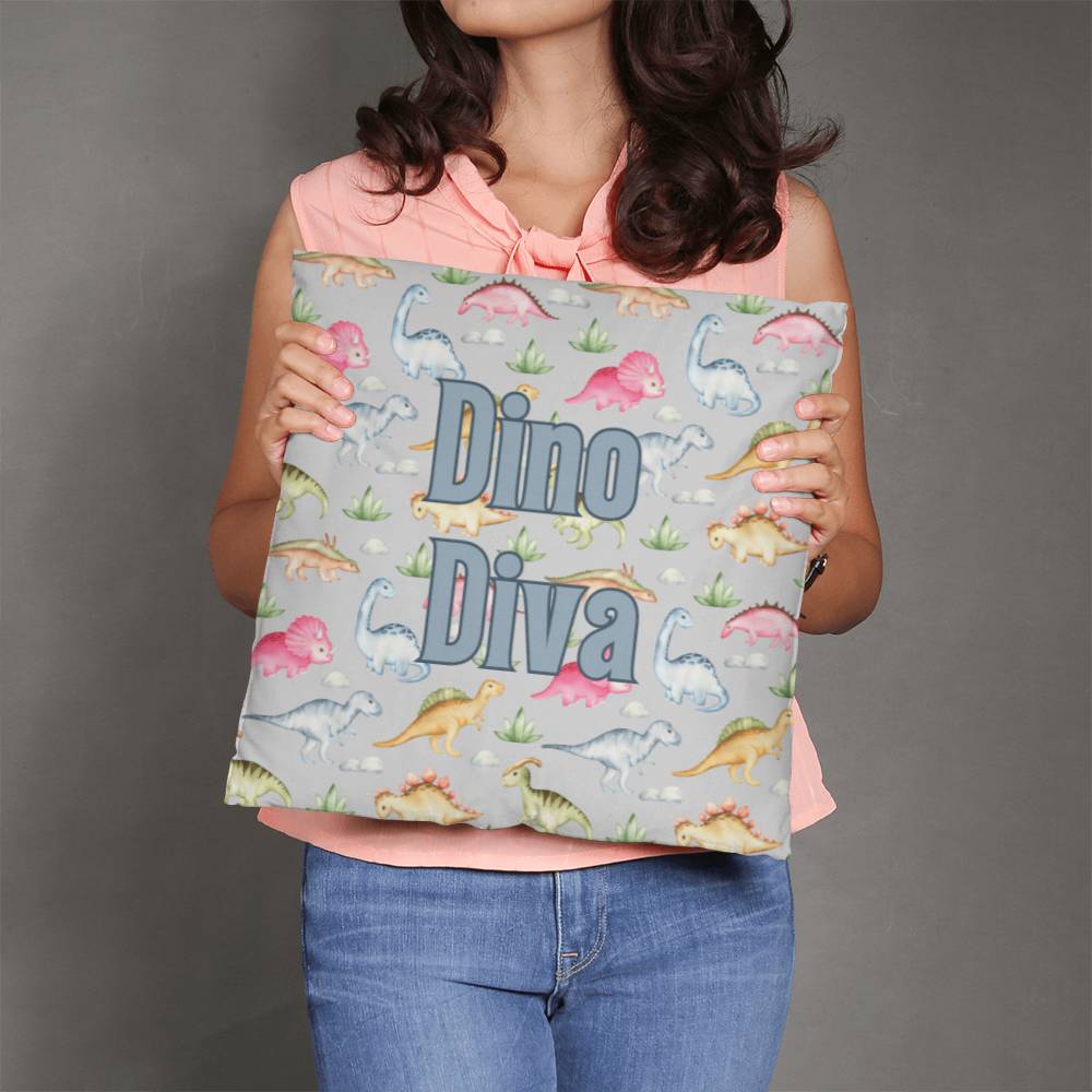 "Dino Diva" Pillow