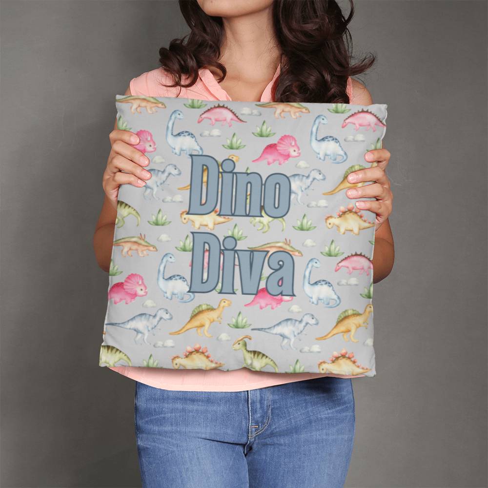 "Dino Diva" Pillow