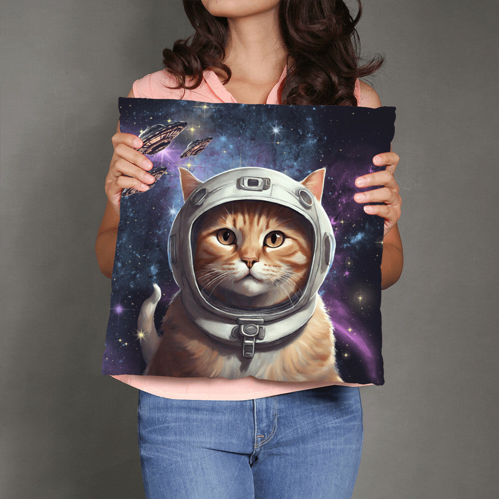 "Purrfectly Cosmic" Pillow