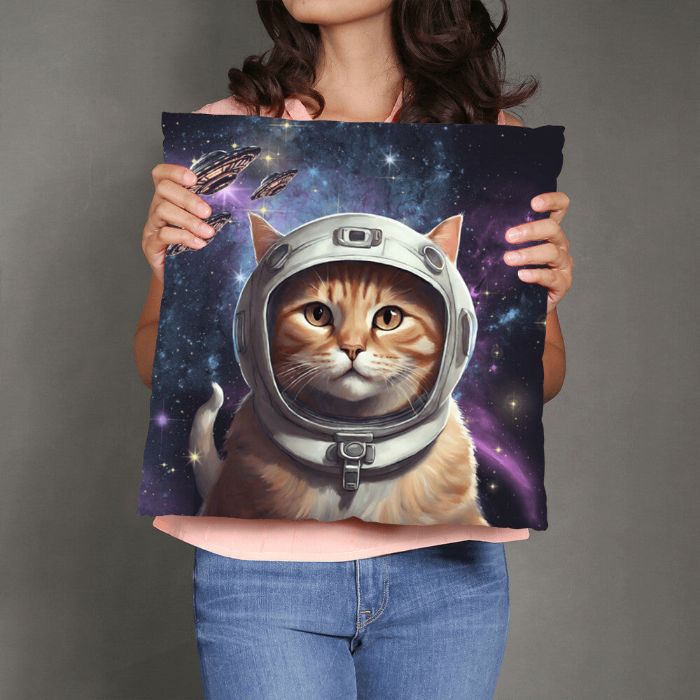 "Purrfectly Cosmic" Pillow