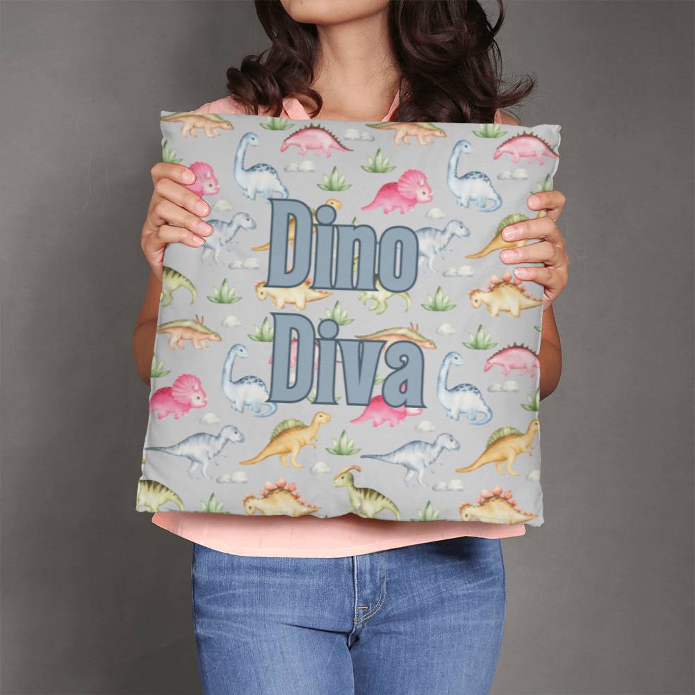 "Dino Diva" Pillow