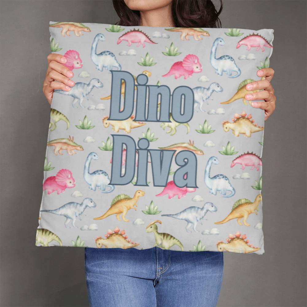 "Dino Diva" Pillow