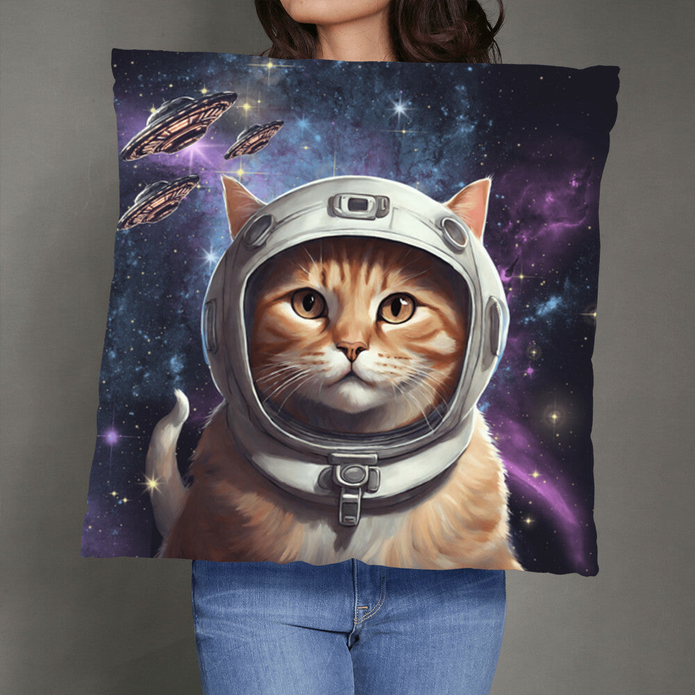 "Purrfectly Cosmic" Pillow