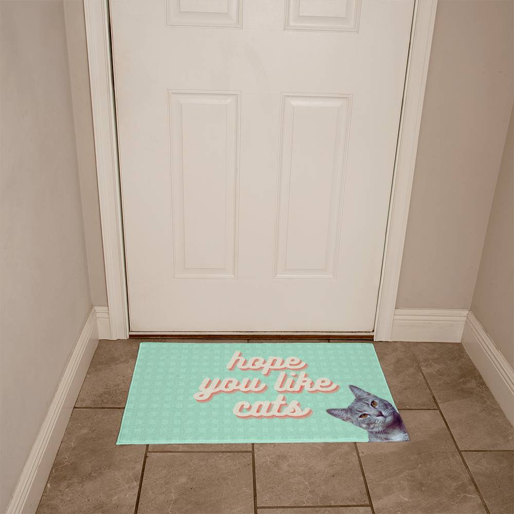 Hope You Like Cats Welcome Mat